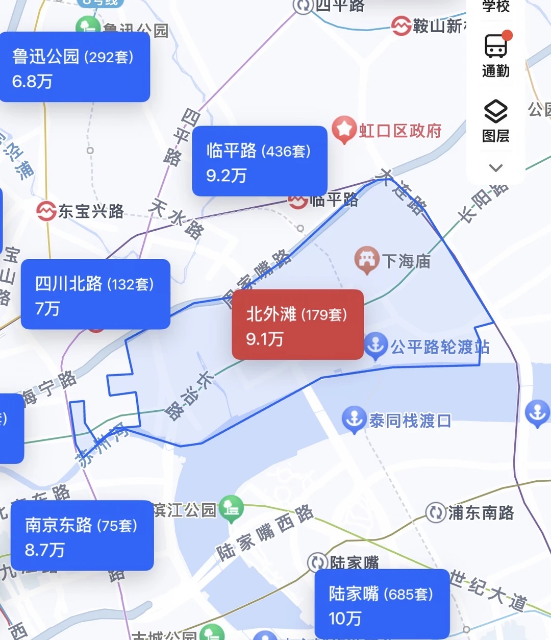 虹口区老破小板块排位原笔记配图 2