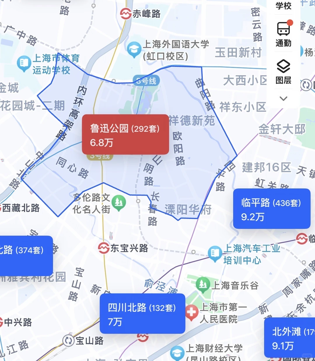 虹口区老破小板块排位原笔记配图 5