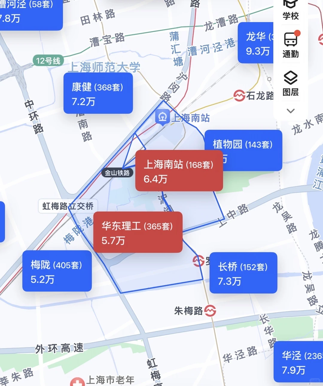 徐汇区老破小板块排位原笔记配图 5